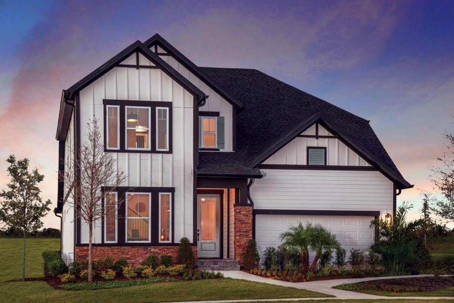 Front exterior of a home in the John’s Lake North community, located in Clermont, FL (Image 1).