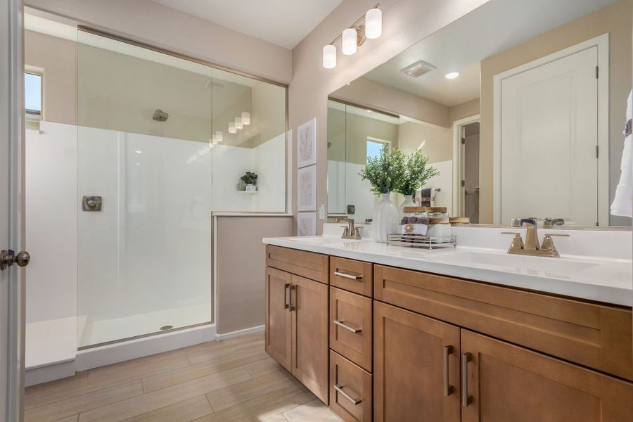 Furnished interior in a model home at Agave Springs at Teravalis in Buckeye (Image 39).