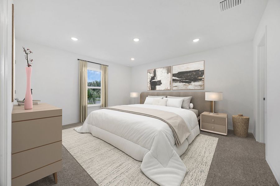 Furnished interior in a model home at Shenandoah Reserve in Orlando (Image 15).