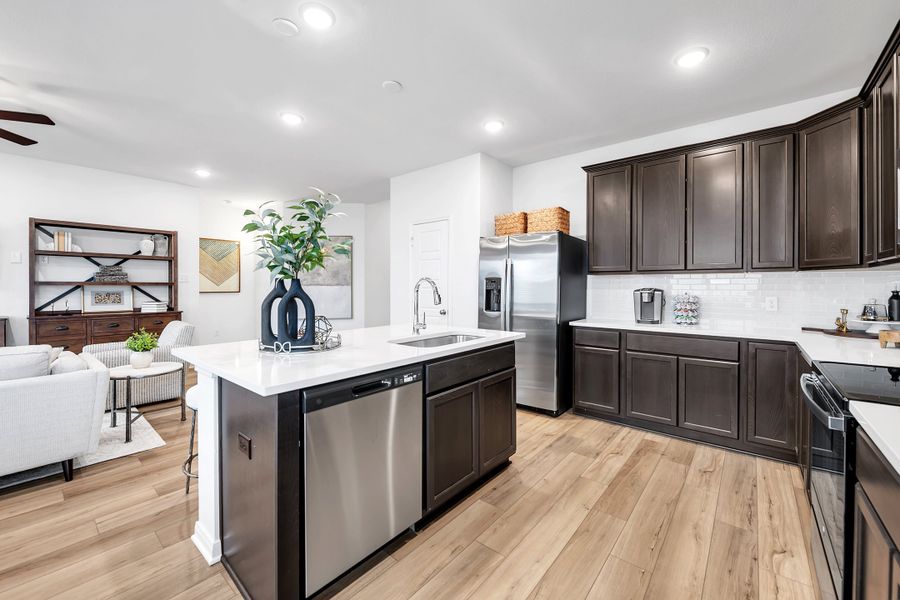 Furnished interior in a model home at The Village at Elm Creek in Troy (Image 11).