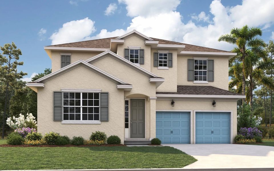 Front exterior of a home in the Crossroads at Kelly Park 50' community, located in Apopka, FL (Image 13).