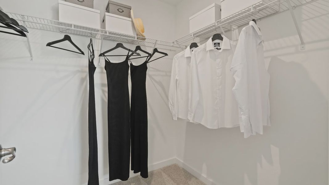 Big closet space at DRB homes