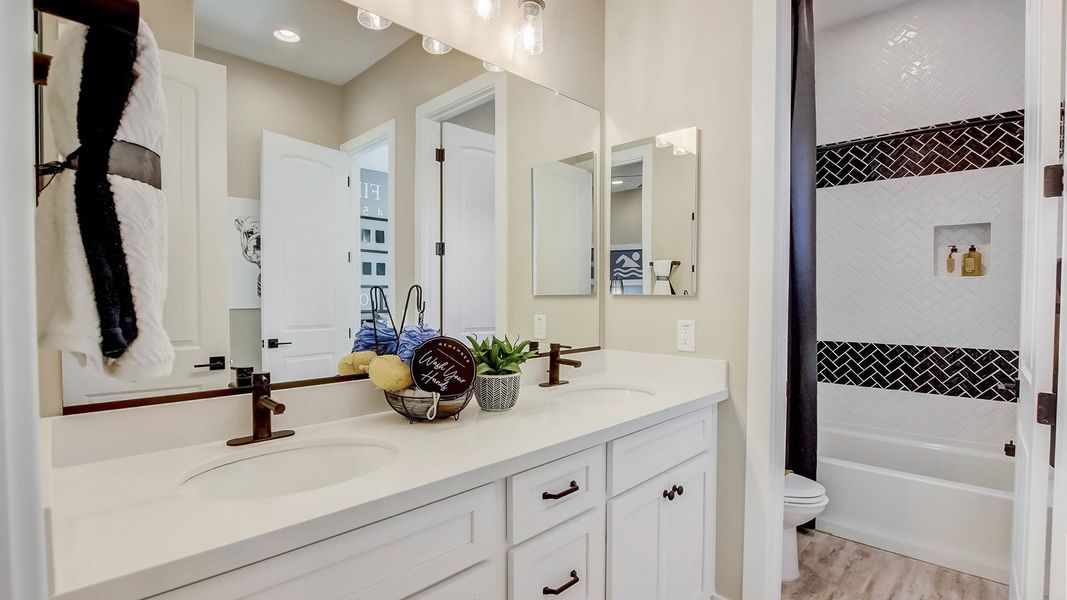 Furnished interior in a model home at Mirada Crossing in Goodyear (Image 4).