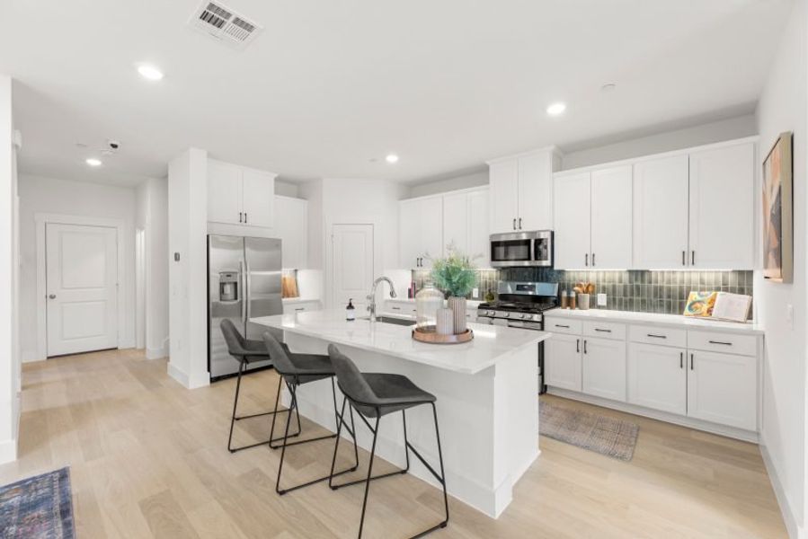 Furnished interior in a model home at Talia in Mesquite (Image 26).