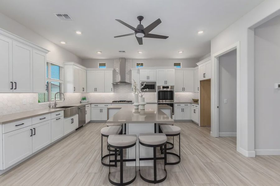 Furnished interior in a model home at Bellero Estates in Queen Creek (Image 50).