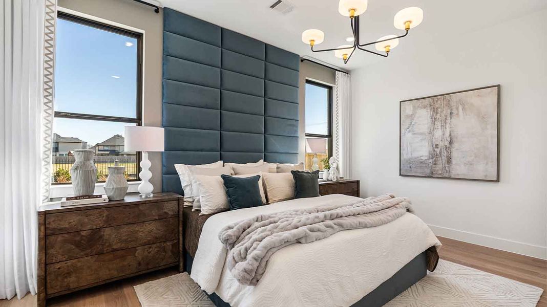 Furnished interior in a model home at Friendswood Trails in Friendswood (Image 18).