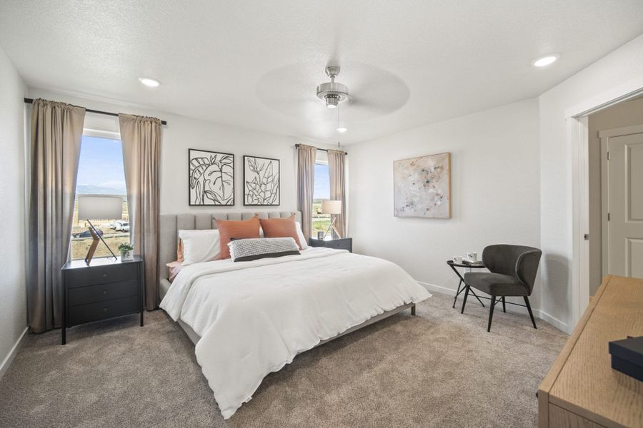 Furnished interior in a model home at The Glen in Colorado Springs (Image 23).