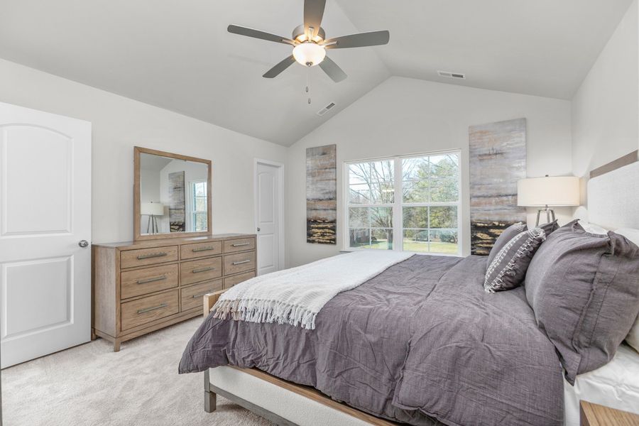 Furnished interior in a model home at The Wilcox in Greensboro (Image 44).