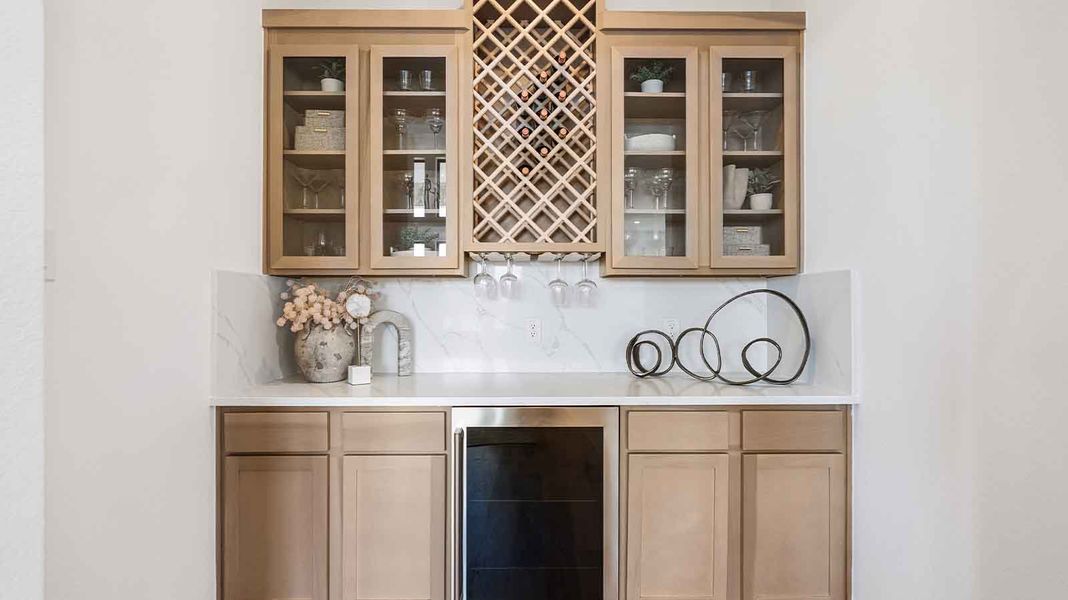 Furnished interior in a model home at Friendswood Trails in Friendswood (Image 22).