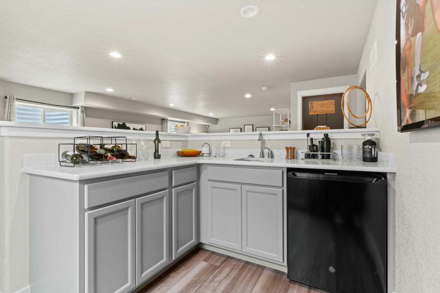 Furnished interior in a model home at Hidden Valley – Clover Collection in Severance (Image 30).