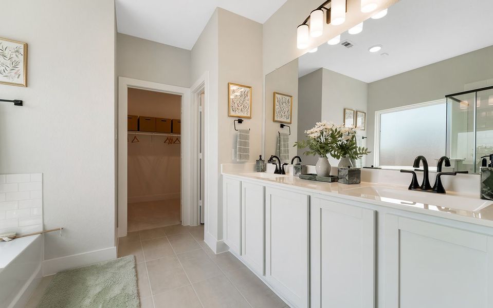 Furnished interior in a model home at Emberly in Beasley (Image 18).