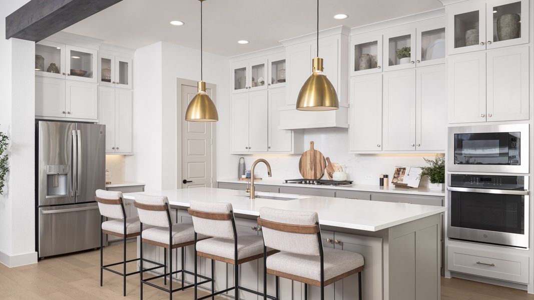 Furnished interior in a model home at Trinity Falls 60' in McKinney (Image 7). Furnished interior in a model home at Trinity Falls 60' in McKinney (Image 7).