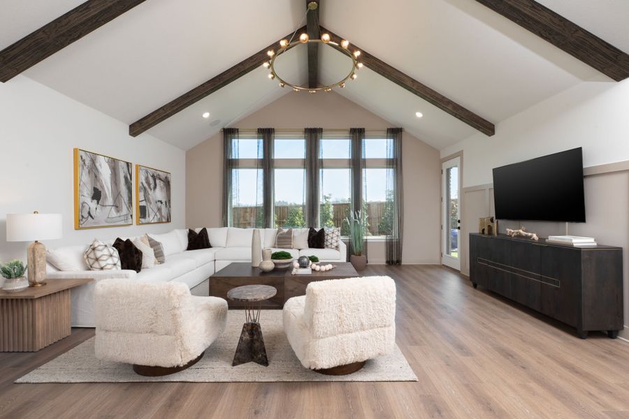 Furnished interior in a model home at Arbors at Legacy Hills in Celina (Image 7).