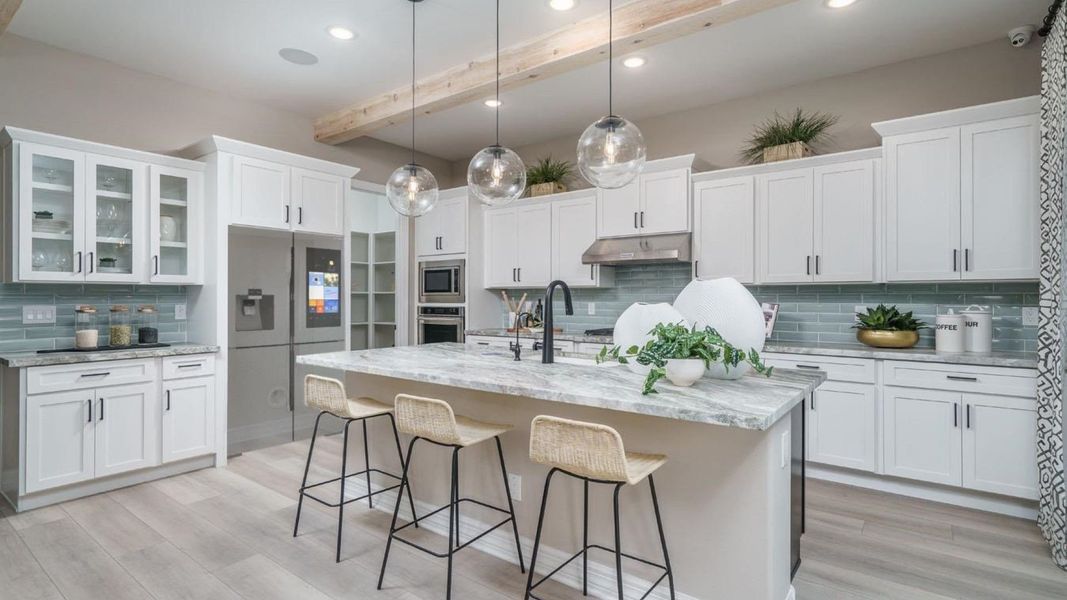Furnished interior in a model home at Harmony at Montecito in Estrella in Goodyear (Image 16).