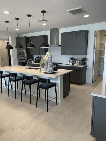 Furnished interior in a model home at Ellsworth Ranch Capstone Collection in Queen Creek (Image 7).