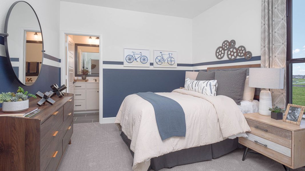 Furnished interior in a model home at Walsh 50' in Fort Worth (Image 14).