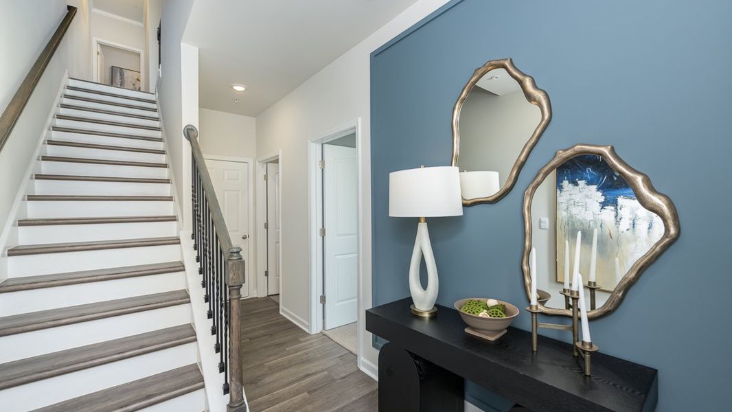 Furnished interior in a model home at Townes at Asbury in Atlanta (Image 32).