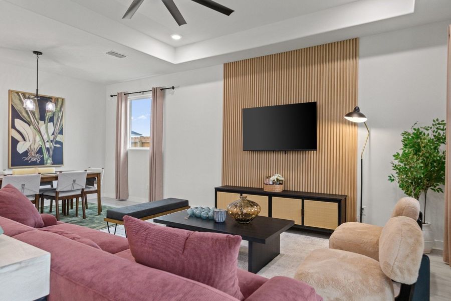 Furnished interior in a model home at Monte Cielo in Weslaco (Image 7).