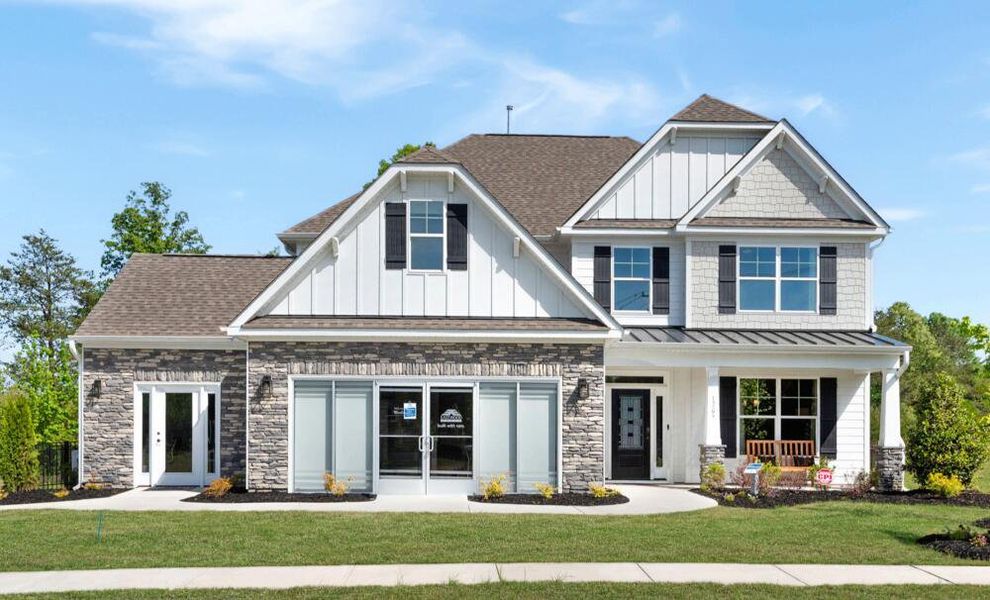 Front exterior of a home in the Wexford community, located in Elon, NC (Image 2).