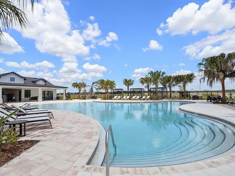 Enjoy resort-style community amenities, including a zero-entry pool, trails, and more. Enjoy resort-style community amenities, including a zero-entry pool, trails, and more.