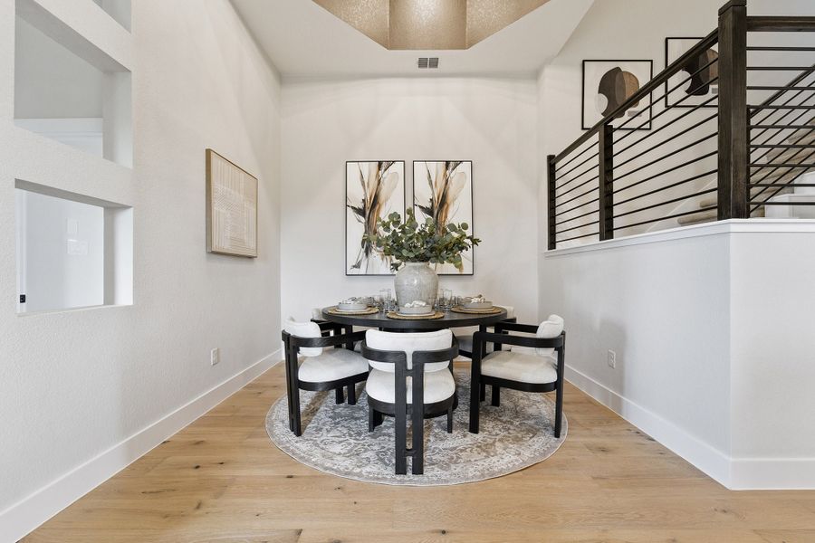 Furnished interior in a model home at Hickory Ridge Estates in Elmendorf (Image 24).