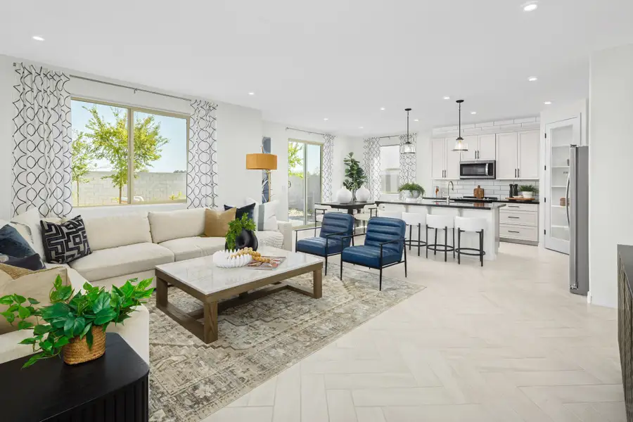 Furnished interior in a model home at Bethany Grove in Glendale (Image 18).