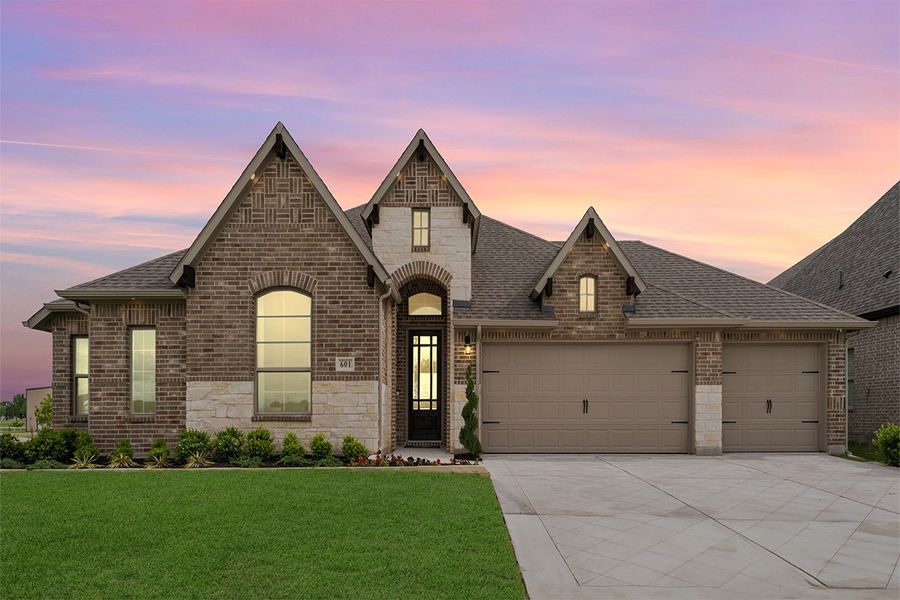 Front exterior of a home in the River Ranch community, located in Van Alstyne, TX (Image 3). Front exterior of a home in the River Ranch community, located in Van Alstyne, TX (Image 3).