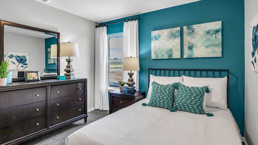 Furnished interior in a model home at Three Creeks - Colt Creek in Belton (Image 18).