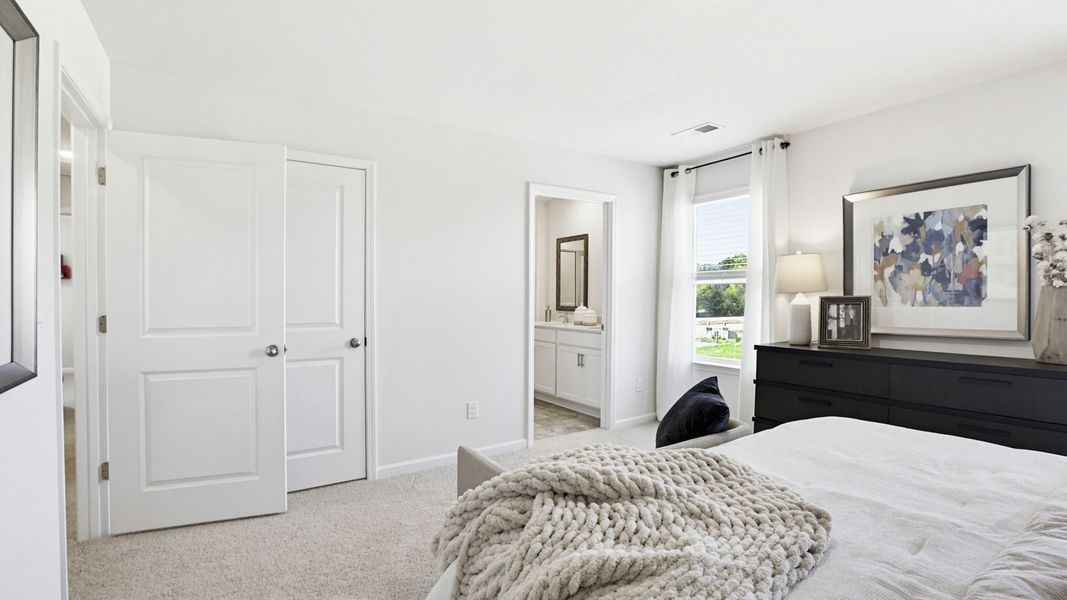 Furnished interior in a model home at Foxbank in Gray Court (Image 20).
