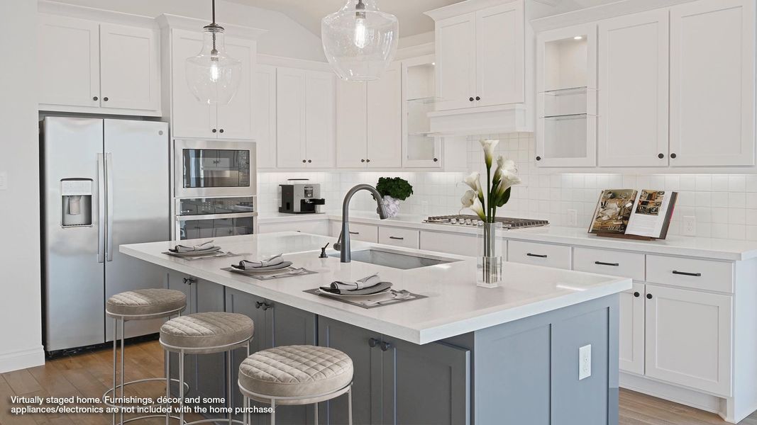 Furnished interior in a model home at Veramendi 50' in New Braunfels (Image 7).