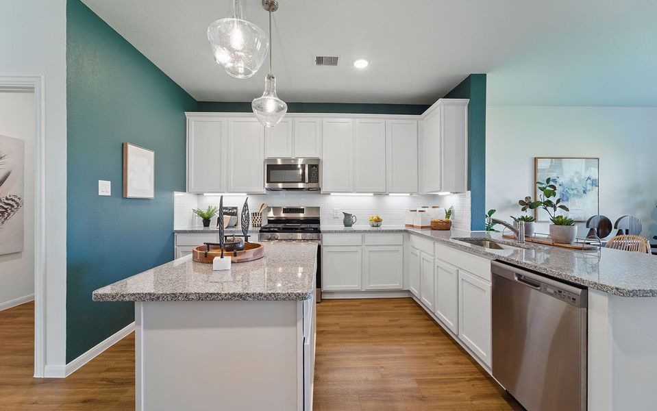 Furnished interior in a model home at Sweetgrass Village in Crosby (Image 27). Furnished interior in a model home at Sweetgrass Village in Crosby (Image 27).