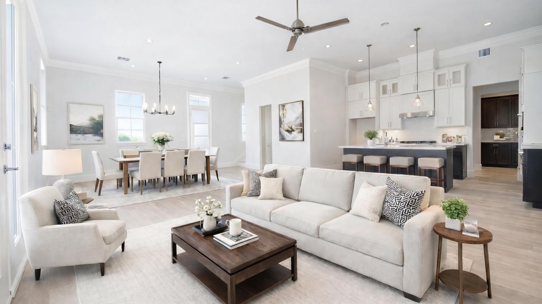 Furnished interior in a model home at chatterton Oaks in Houston (Image 7). Furnished interior in a model home at chatterton Oaks in Houston (Image 7).