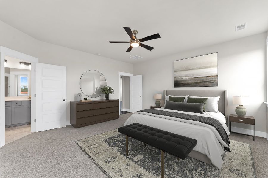 Furnished interior in a model home at Double Springs in Taylors (Image 92). Furnished interior in a model home at Double Springs in Taylors (Image 92).