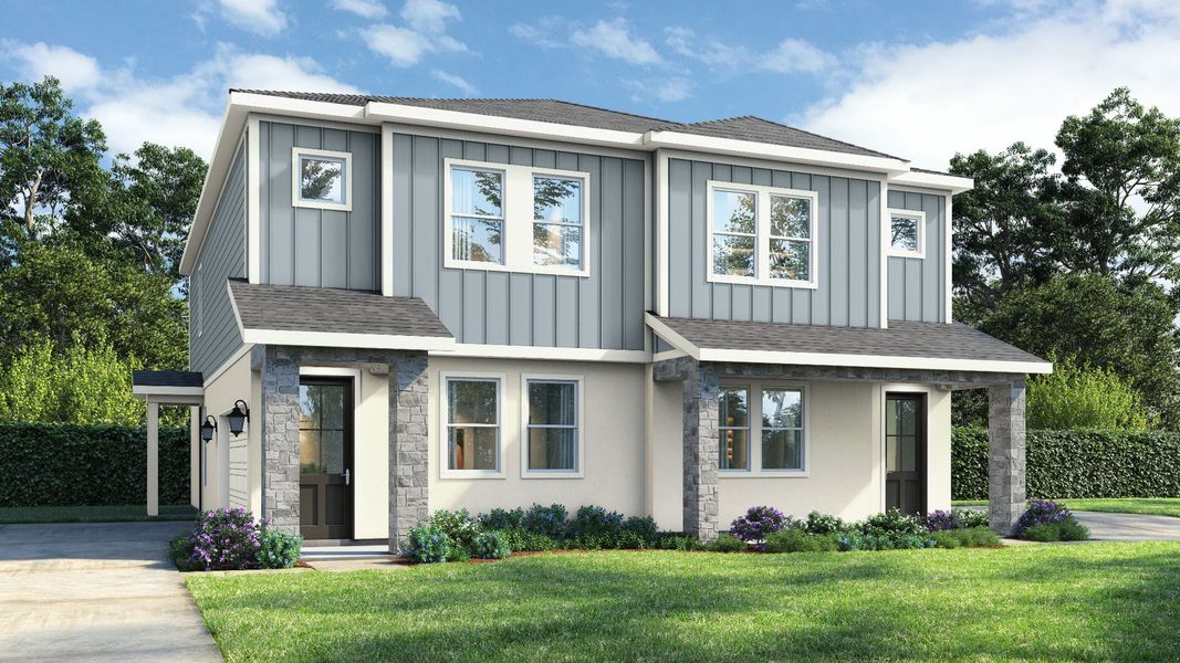 Elevation C with Stone