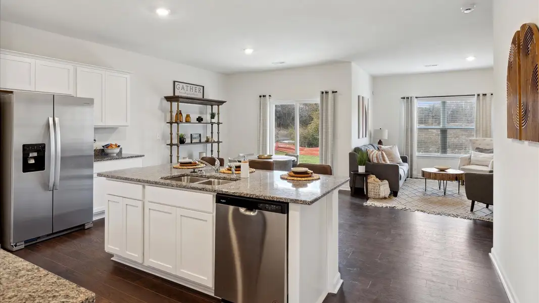 Furnished interior in a model home at The Ridge at Neals Landing in Knoxville (Image 6).