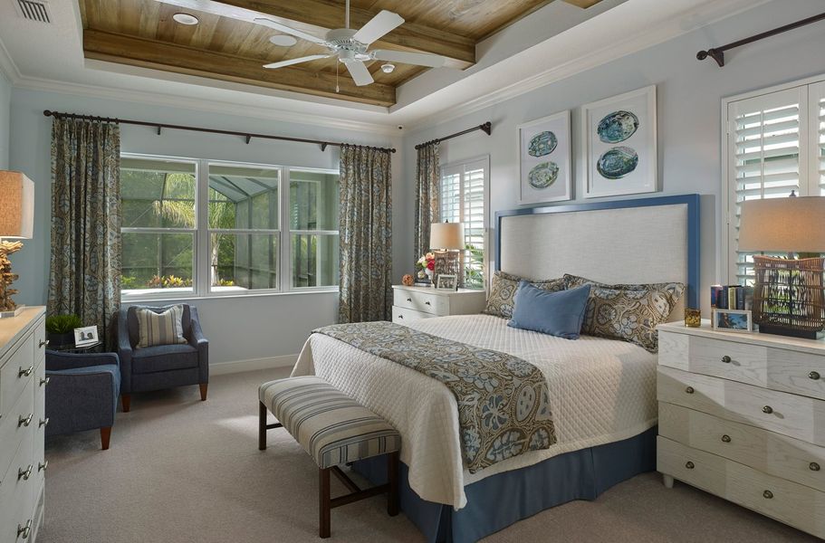 Furnished interior in a model home at Grand Palm in Venice (Image 6).