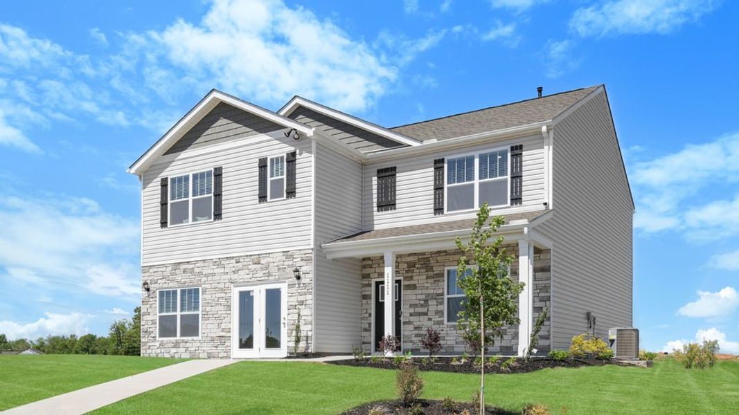 Front exterior of a home in the Woodglen community, located in Piedmont, SC (Image 4).