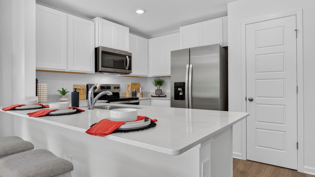 Furnished interior in a model home at Bridle Creek Townhomes in Jacksonville (Image 8). Furnished interior in a model home at Bridle Creek Townhomes in Jacksonville (Image 8).
