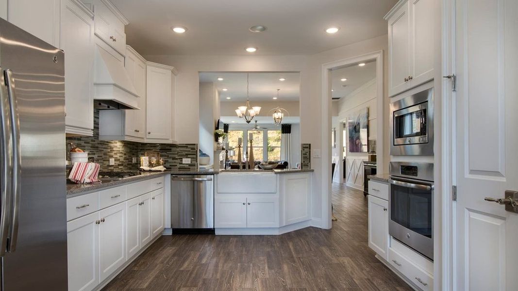 Furnished interior in a model home at The Ponds in Summerville (Image 15). Furnished interior in a model home at The Ponds in Summerville (Image 15).