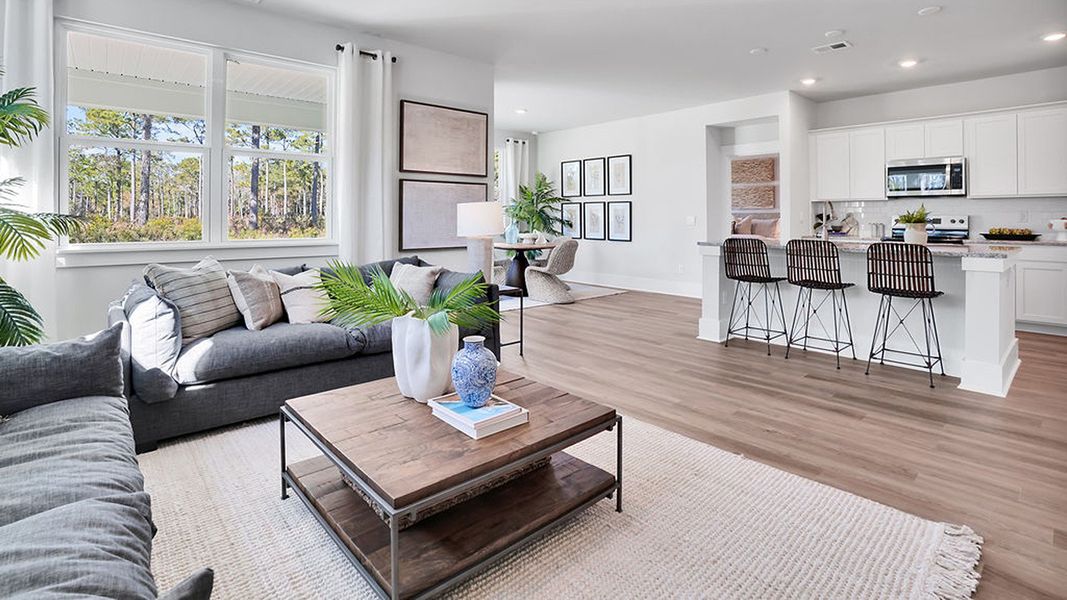 Furnished interior in a model home at Rolling Hills in Bolivia (Image 7). Furnished interior in a model home at Rolling Hills in Bolivia (Image 7).