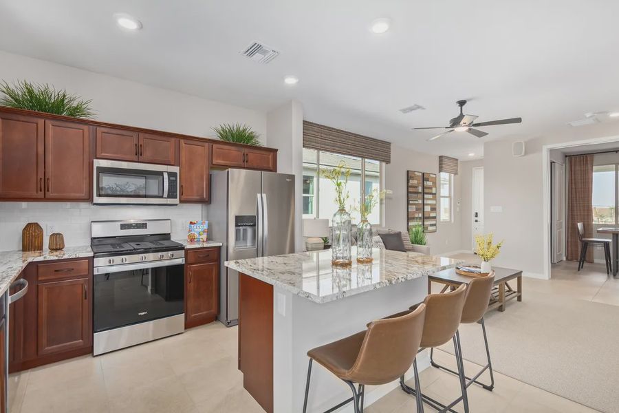 Furnished interior in a model home at Avanti at Granite Vista in Waddell (Image 8).