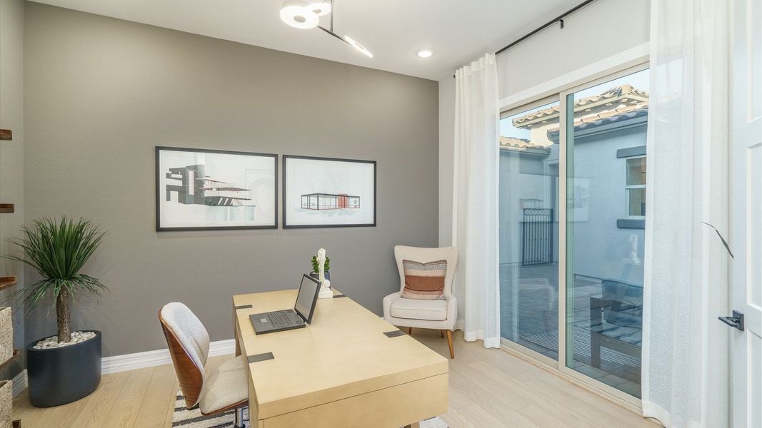 Furnished interior in a model home at The Foothills at Arroyo Norte in New River (Image 22). Furnished interior in a model home at The Foothills at Arroyo Norte in New River (Image 22).