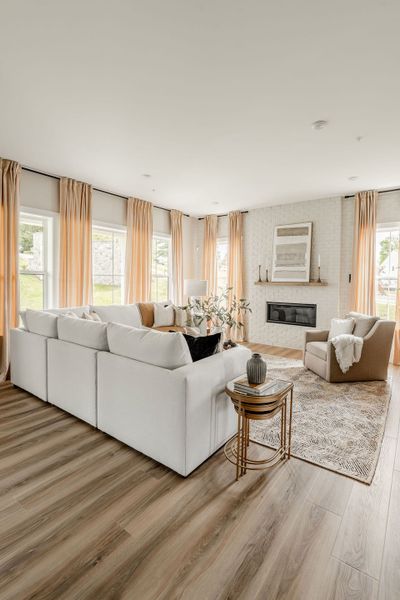 Furnished interior in a model home at Edgewater on Lake Tillery Inland in Norwood (Image 8).