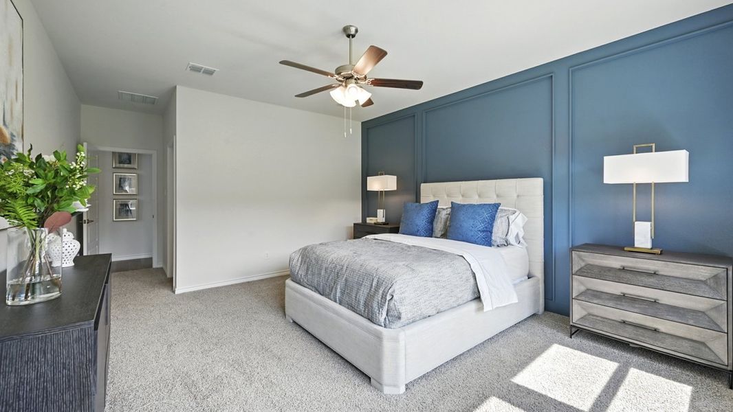 Furnished interior in a model home at Lilybrooke at Legacy Hills in Celina (Image 29).