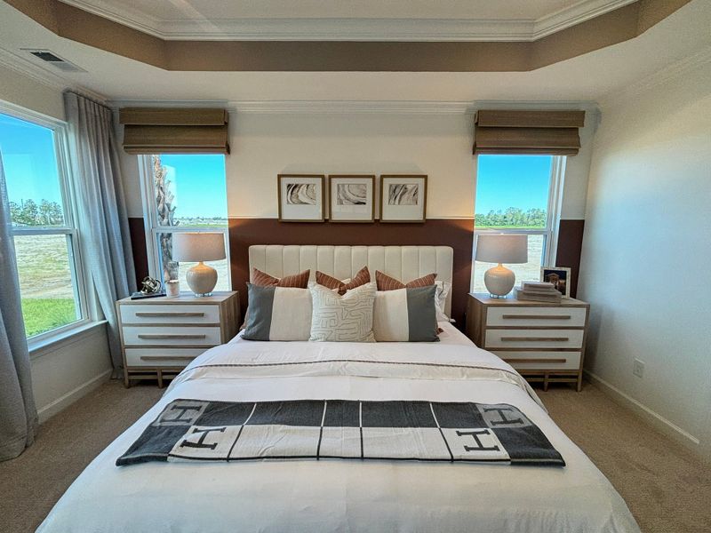 Furnished interior in a model home at Traditions at Carolina Forest in Myrtle Beach (Image 9).