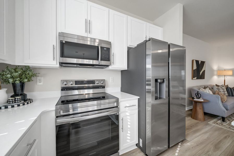 Furnished interior in a model home at Percival Village in Columbia (Image 13).