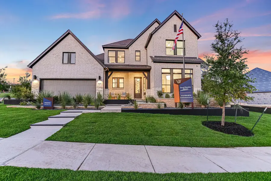 Front exterior of a home in the Wolf Ranch – West Bend community, located in Georgetown, TX (Image 4).