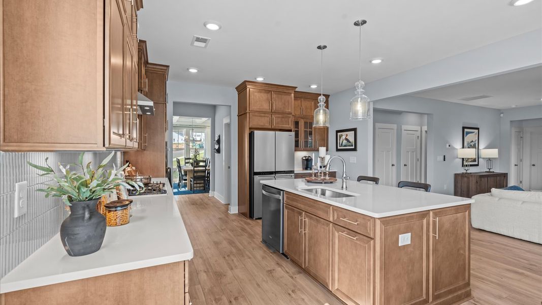 Furnished interior in a model home at Wells Crossing in Seneca (Image 35).