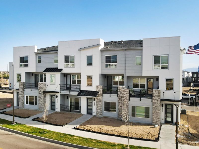Front exterior of a home in the The Commons at Victory Ridge community, located in Colorado Springs, CO (Image 2).