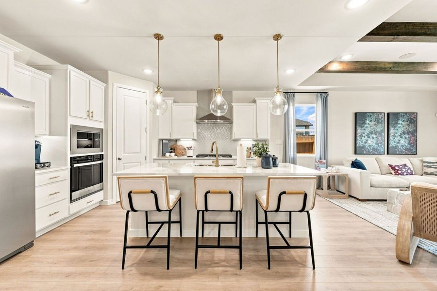 Furnished interior in a model home at La Cima in San Marcos (Image 30).